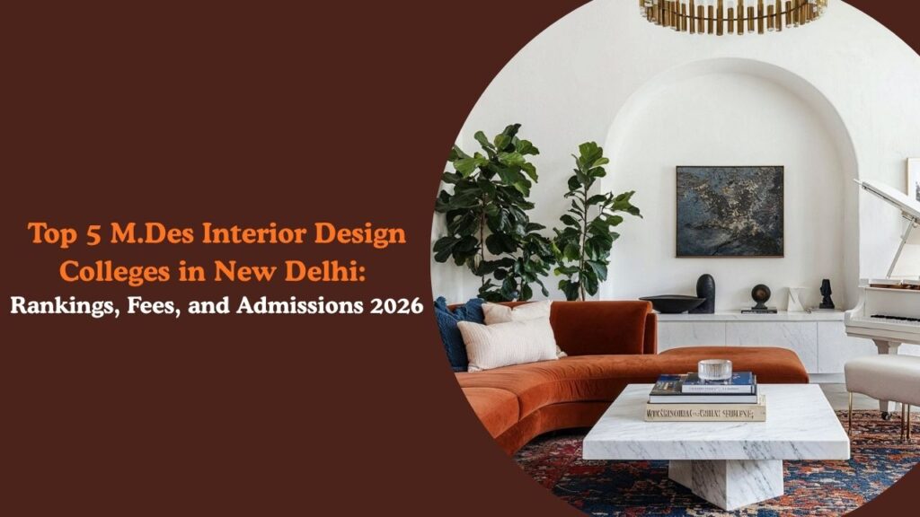 Top 5 M.Des Interior Design Colleges in New Delhi: Rankings, Fees, and Admissions 2026