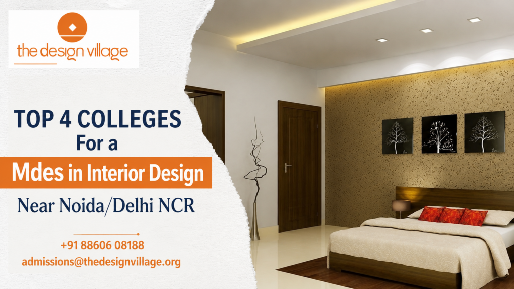 Top 4 Colleges for a M.Des in Interior Design near NoidaDelhi NCR